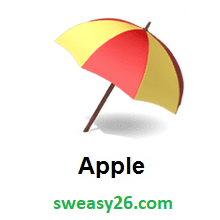 Umbrella On Ground on Apple iOS 10.2