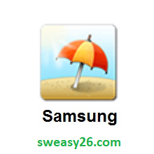 Umbrella On Ground on Samsung TouchWiz 7.0