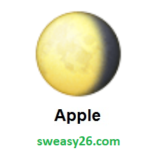 Waning Gibbous Moon on Apple iOS 8.3