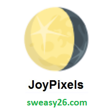 Waning Gibbous Moon on JoyPixels 3.0