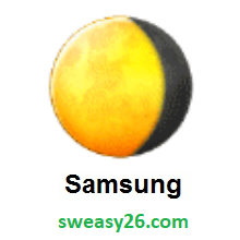 Waning Gibbous Moon on Samsung One UI 1.0