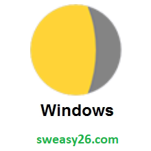 Waning Gibbous Moon on Microsoft Windows 10